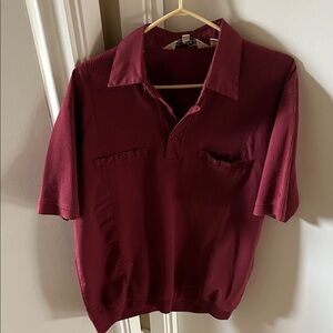 Men's Polo Shirt in Burgundy